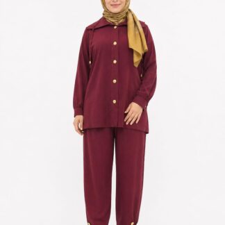 Tensel kumaş bordo krem lacivert
